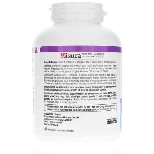 Stress-Relax Suntheanine Chewable, NF